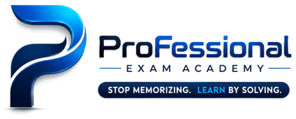 Professional Exam Academy — Stop Memorizing. Learn by Solving.